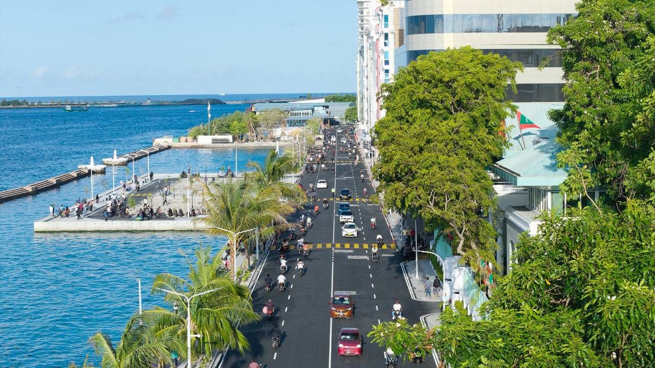 Coastal promenade in Malé City, Maldives